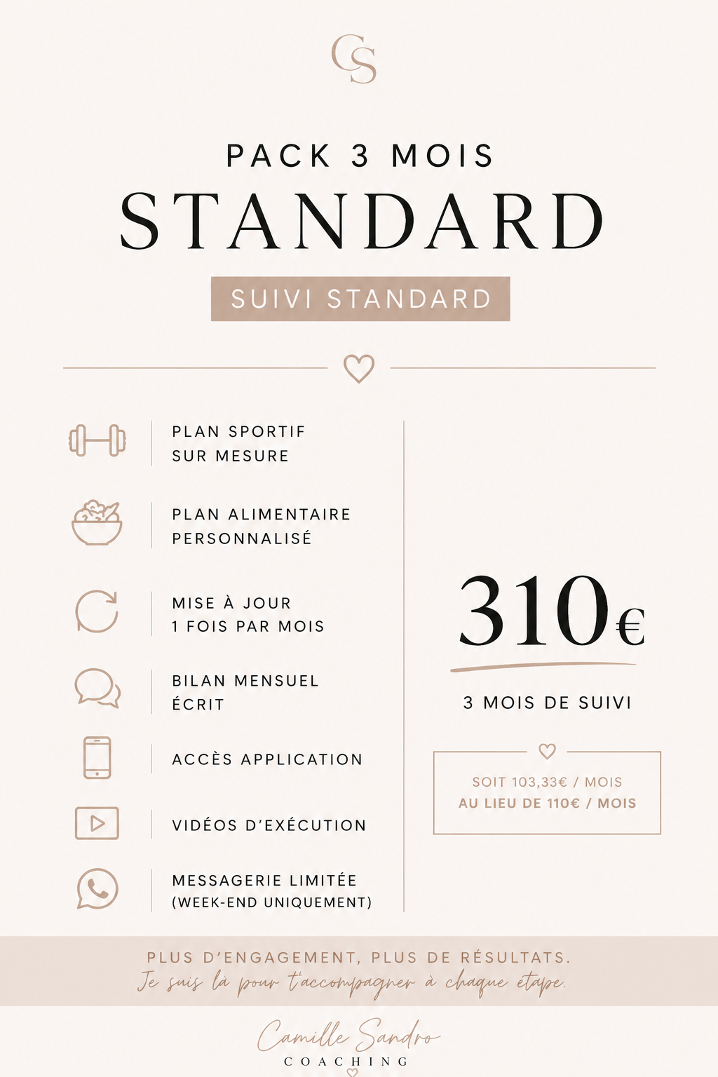 Pack 3 mois standard
