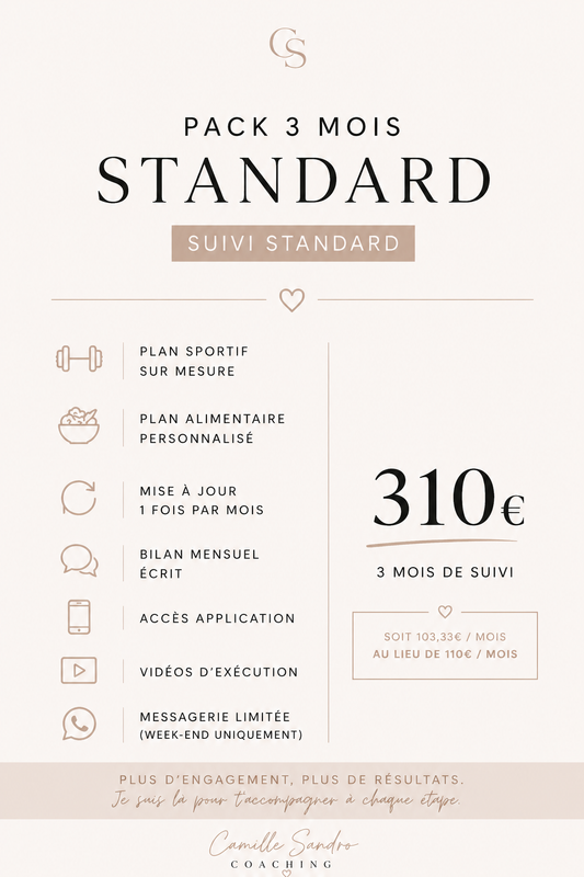 Pack 3 mois standard